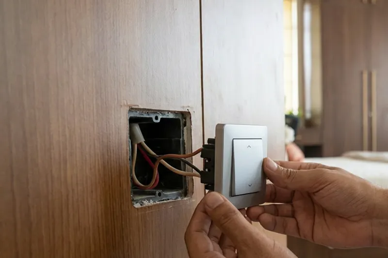 Behind Light Switches